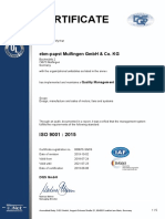 Certificate: Ebm-Papst Mulfingen GMBH & Co. KG
