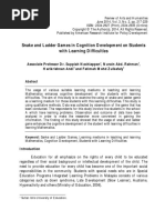 Snake and Ladder Games in Cognition Development On Students With Learning Difficulties