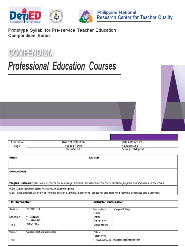 Syllabus Assesment of Learning | PDF | Educational Assessment | Cognition