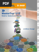 MasterTop DTZ Matrix Selection Guide - Interactive