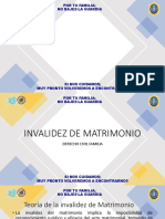 Invalidez Del Matrimonio Hasta Regimenes Patrimoniales