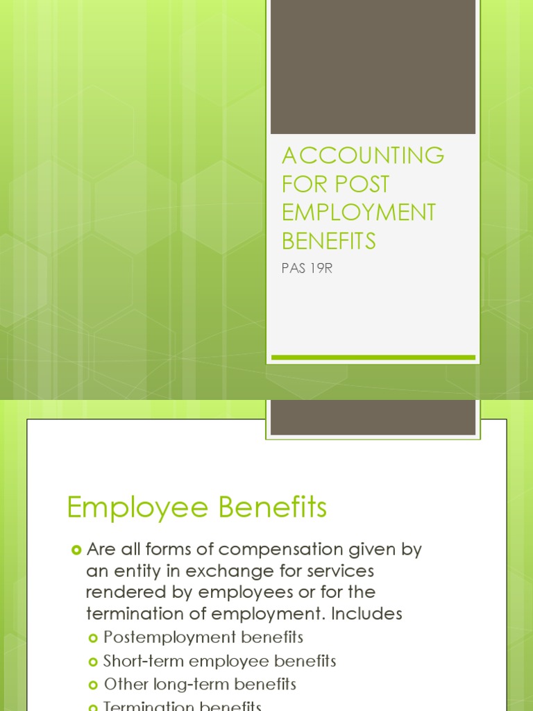 Post Employment Benefits | PDF | Defined Benefit Pension Plan | Employment