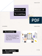 History of Accounting