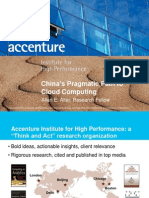 China's Pragmatic Path To Cloud Computing: Allan E. Alter, Research Fellow