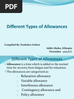 Different Types of Allowances