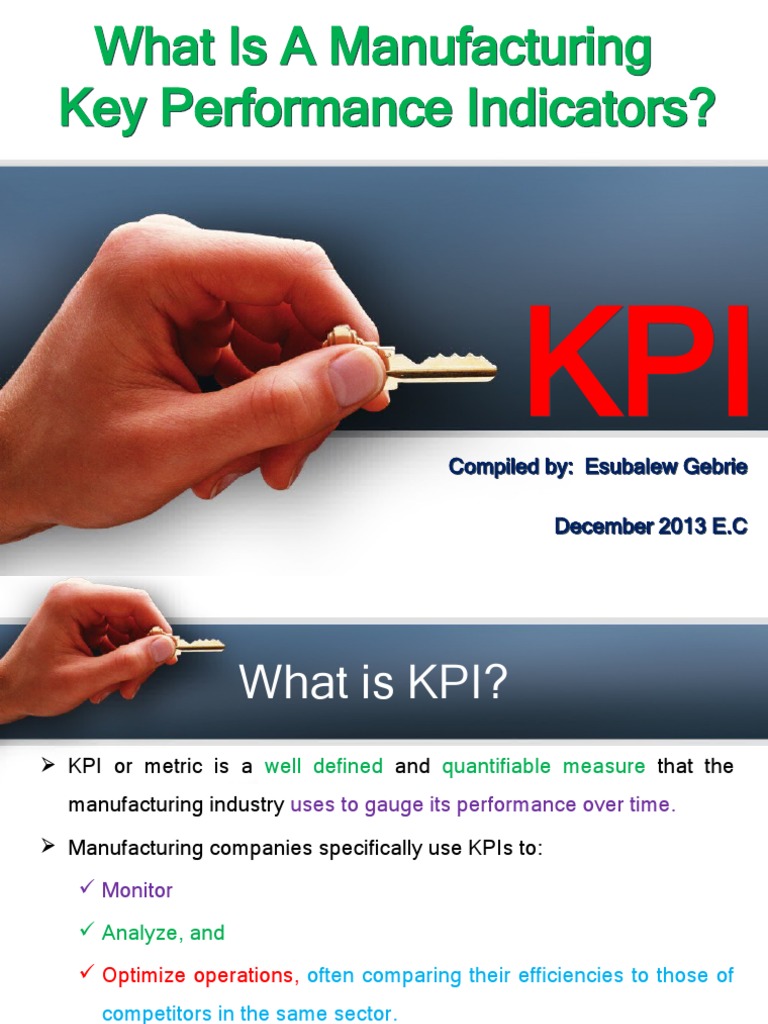 What Is A Manufacturing KPI | PDF | Performance Indicator | Inventory