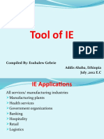 Tool of IE: Compiled By: Esubalew Gebrie Addis Ababa, Ethiopia July, 2012 E.C