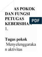 Tugas Pokok Dan Fungsi Petugas Kebersihan