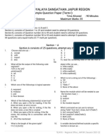 Kendri Yavi Dyalayasangathanjai Purregi On: Sampl Equest I Onpaper (Ter M-I)