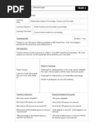 Download Lesson Plan - Percentage Fraction by Choong Eeming SN53416391 doc pdf