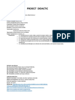 PROIECT DIDACTIC Clasa 1 A A XII-a G Nou