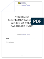 Atividades Complementares - 2 - Art 22 Xvi Ao Parágrafo Único0