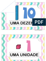 Cartaz Dúzia. Meia Dúzia. Dezena. Unidade.