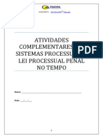 Atividades Complementares - 6 Sistemas Processuais e Lei Processual Penal No Tempo0