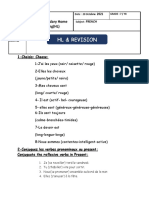 Y8 French Home Learning - Revision 20-10-21