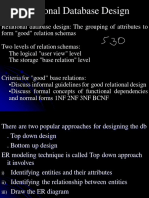 Relational Database Design