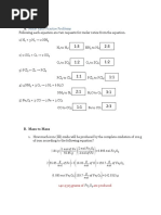 Molar Ratio Practice Problems: Assignment: A