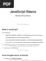 Javascript Basics: Mendel Rosenblum