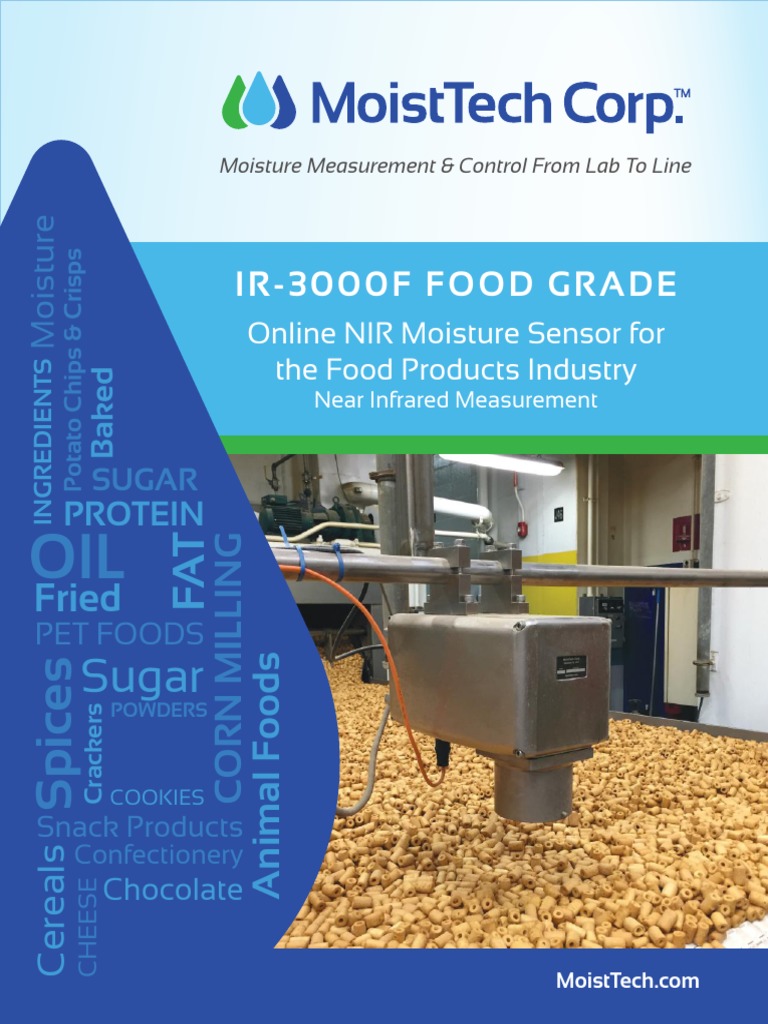 MoistTech IR 3000F Food Grade Brochure | PDF | Infrared | Foods