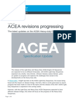 ACEA Revisions Progressing