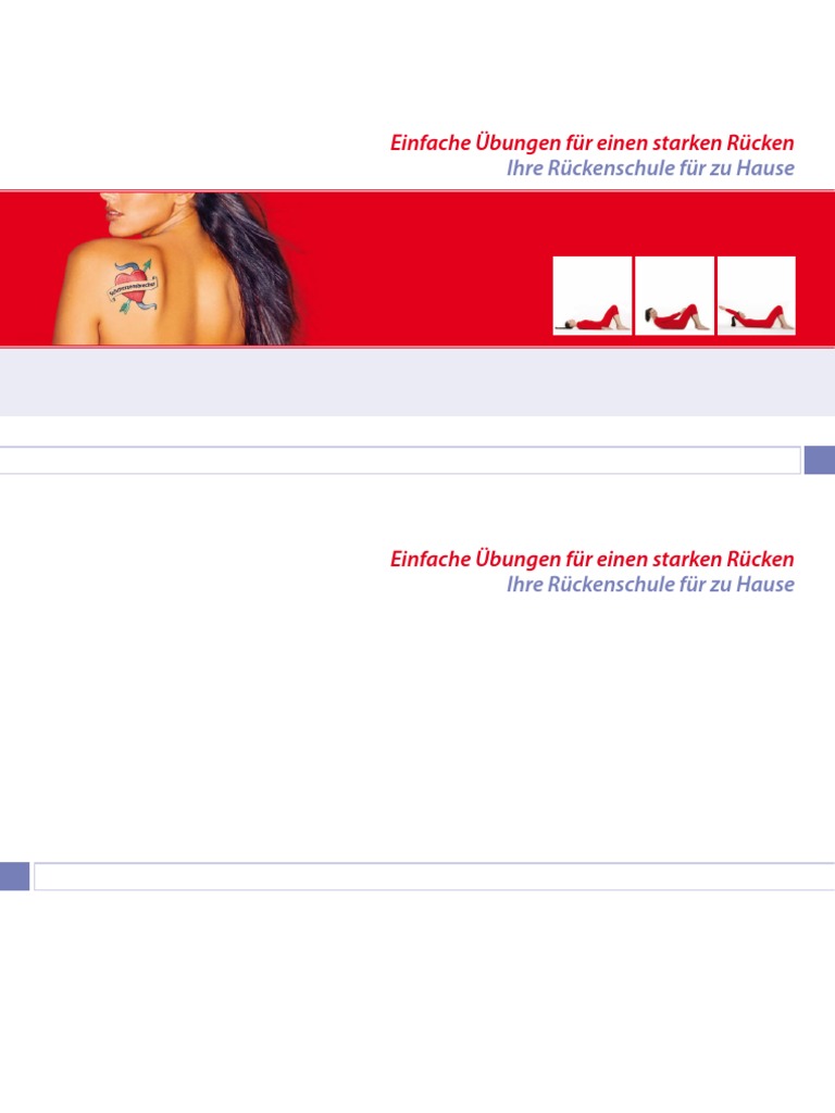 Einfache Uebungen Fuer Einen Starken Ruecken