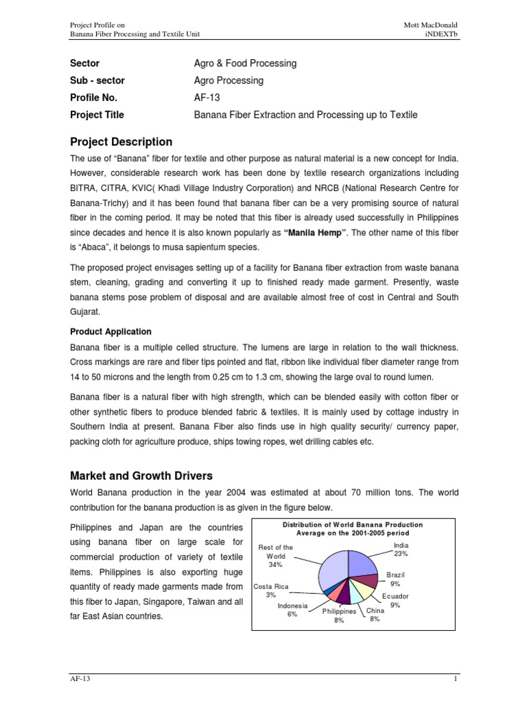 Banana Fibre Processing 13 PDF Textiles Banana