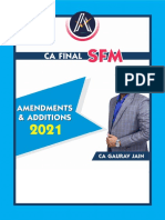 CA FINAL SFM AMENDMENT SHEET Nov 2021 BY CA GAURAV JAIN