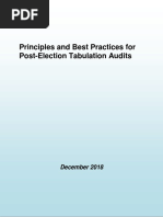 Principles and Best Practices For Post-Election Tabulation Audits (Lynn Garland)