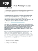 7 Types of Urban Planning Concepts Explained