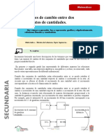 Razones de Cambio Entre Dos Conjuntos de Cantidades