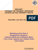 Wipo-Nift "Training The Trainers" Workshop On Intellectual Property Rights