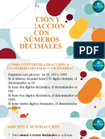 Adición y Sutracción Con Números Decimales