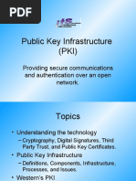 Public Key Infrastructure (PKI) : Providing Secure Communications and Authentication Over An Open Network