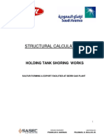 Structural Calculations: Holding Tank Shoring Works