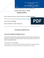 Material de Apoio - Documentos Administrativos