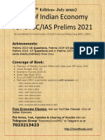 July 2021 Edition Crux of Indian Economy For IAS Prelims 2021 @upsc