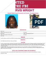 Jarvis Wright Wanted Poster