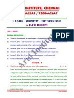 2021 2022 12th Cbse Chemistry Pblock QP