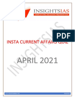 Insta Current Affairs Quiz: April 2021
