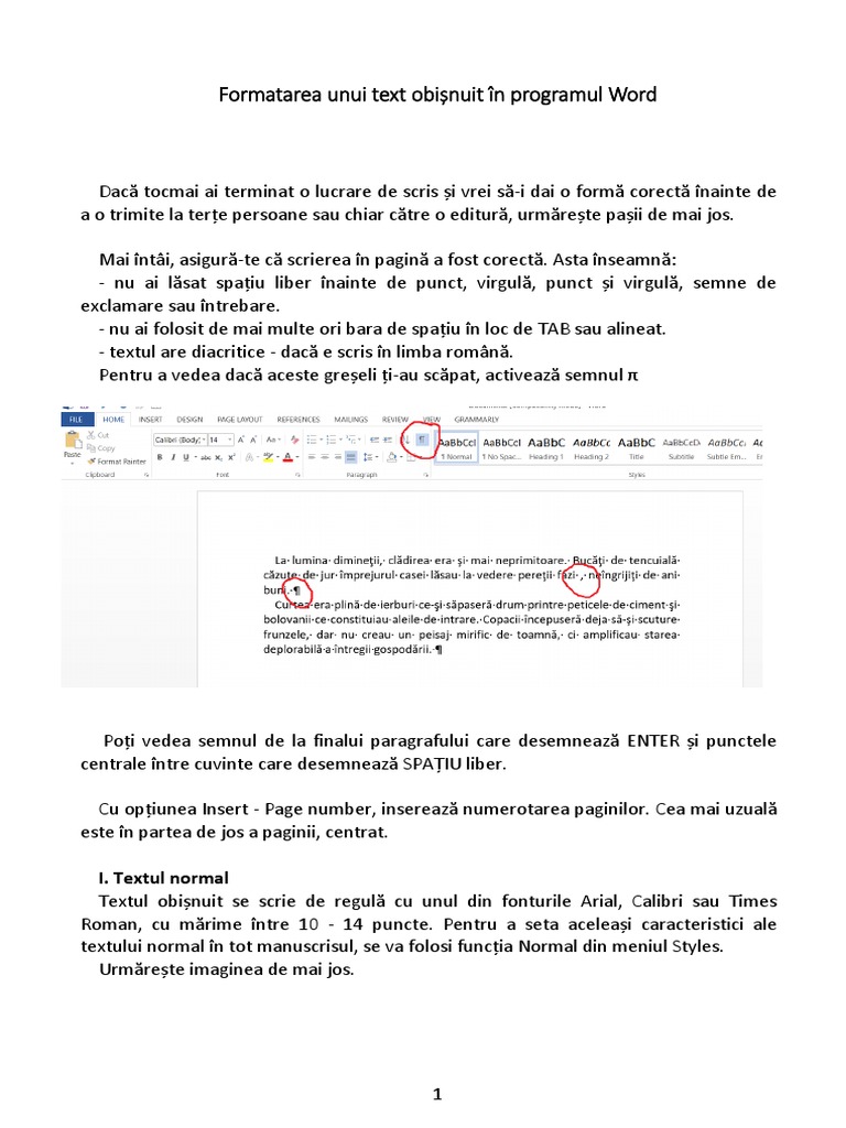Formatarea Unui Text in Word ZFFSRT | PDF