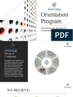 Orientation Program - Itecknologi Group