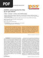 Download ZnO--SiO2 Nano Composite Thin Films by Sol-gel Method by omidmiremadrese SN53421620 doc pdf