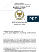 Bahan Raker Komisi VI Dengan Menteri Perdagangan Kamis 26 Agustus 2021