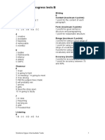 Answer Key: Progress Tests B: Unit 3