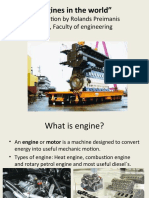 "Engines in The World": Presentation by Rolands Preimanis Latvia, Faculty of Engineering