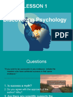 Lesson 1: Discovering Psychology