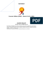 Current Affairs PDF March 16-31-2021