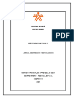 2-Informe Limpieza, Desinfeccion y Esterilización