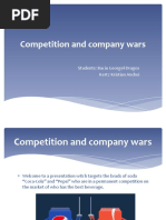 Competition and Company Wars Coca Cola Vs Pepsi