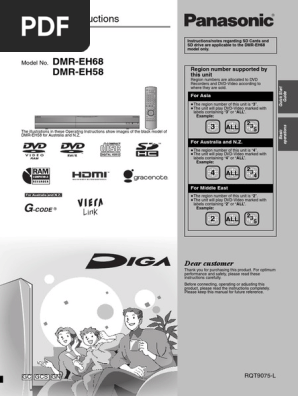 2 Dmr-Eh68 | PDF | Ac Power Plugs And Sockets | Electrical